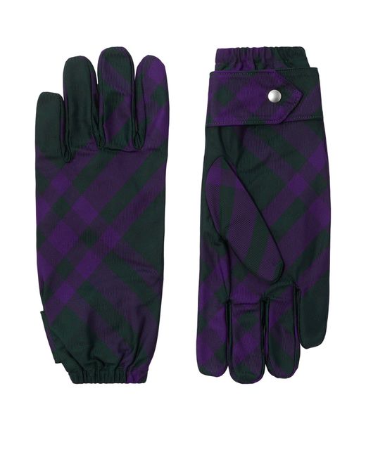 Burberry gloves mens blue deals