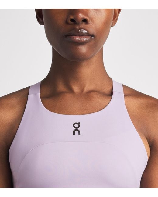 On Shoes Purple Performance Crop Top