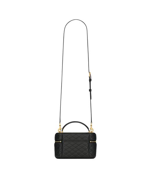 Saint Laurent Black Mini Gaby Top-Handle Bag