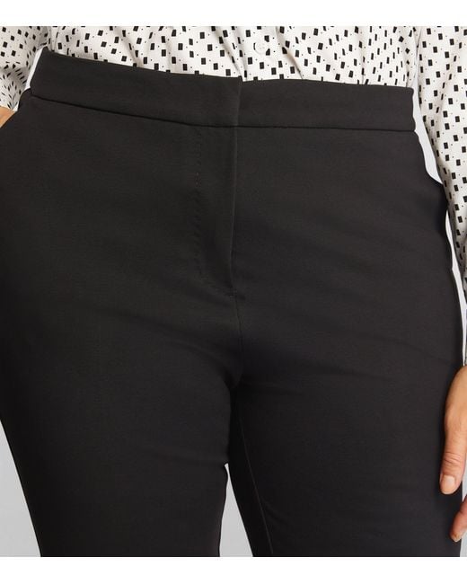 Marina Rinaldi Black Jersey Slim Tailored Trousers