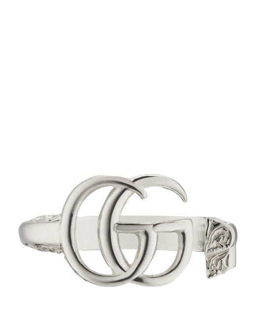 Gucci Metallic Gg Marmont Key Ring