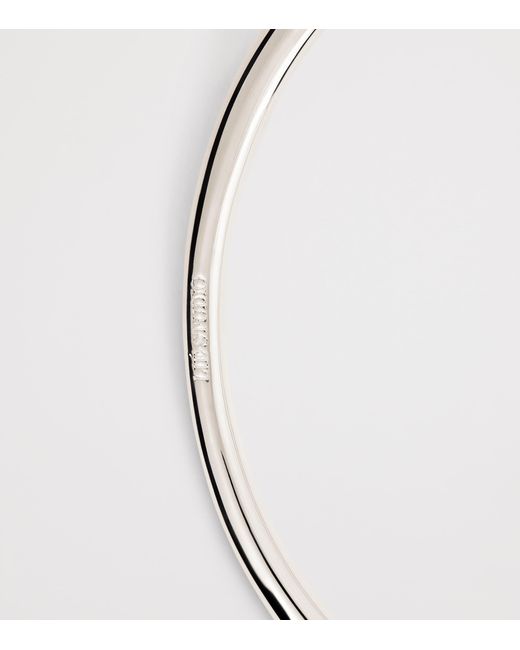 LIE STUDIO White Sterling The Olga Bangle
