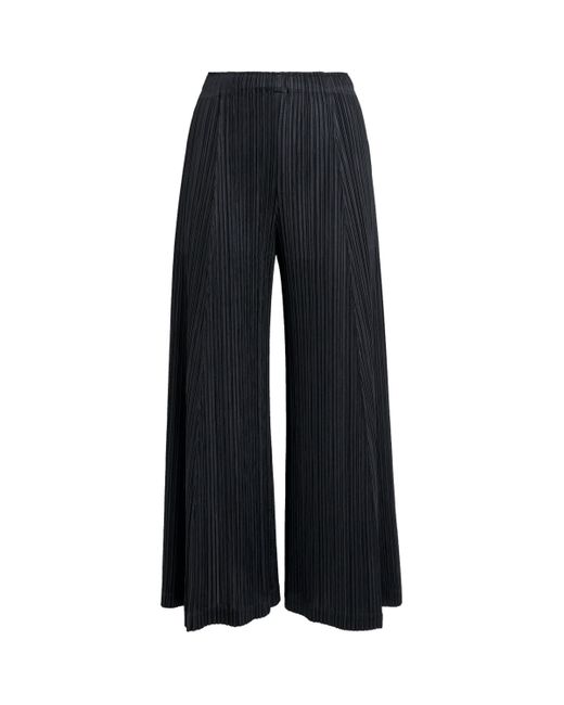 Pleats Please Issey Miyake Black Thicker Bottoms 1 Trousers