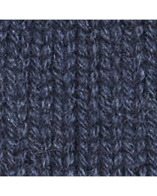Giorgio Armani Blue Cashmere Patchwork Beanie for men