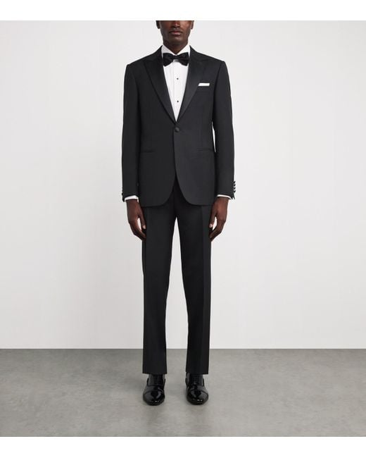 Canali Black Wool 2-Piece Tuxedo for men