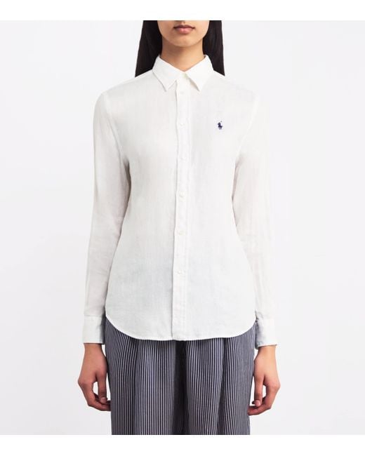 Polo Ralph Lauren White Linen Classic Shirt