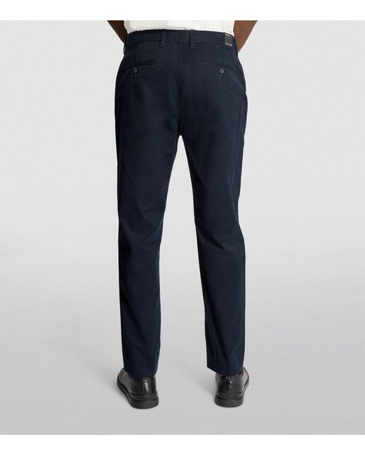 Vince Blue Relaxed Straight Chinos for men