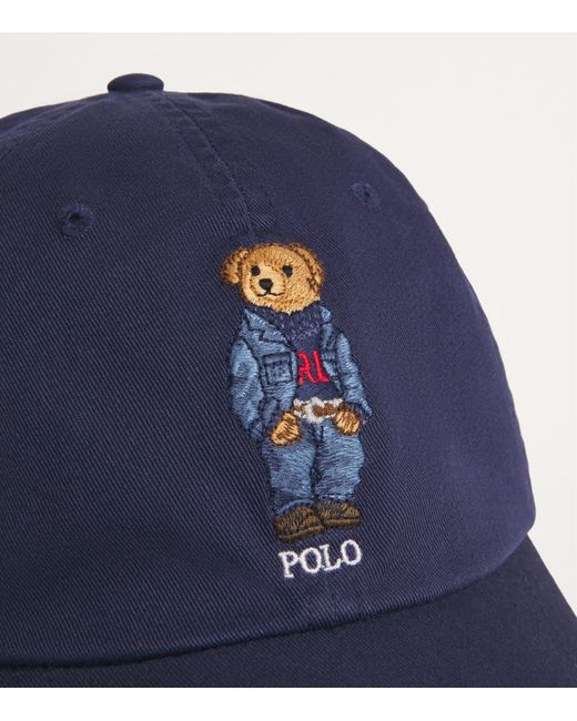 Polo Ralph Lauren Blue Polo Bear Baseball Cap for men