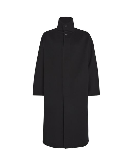 The Row Black Mercury Cashmere Overcoat for men