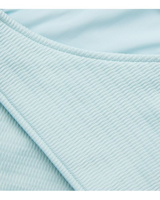 Wolford Blue Textured Bikini Briefs