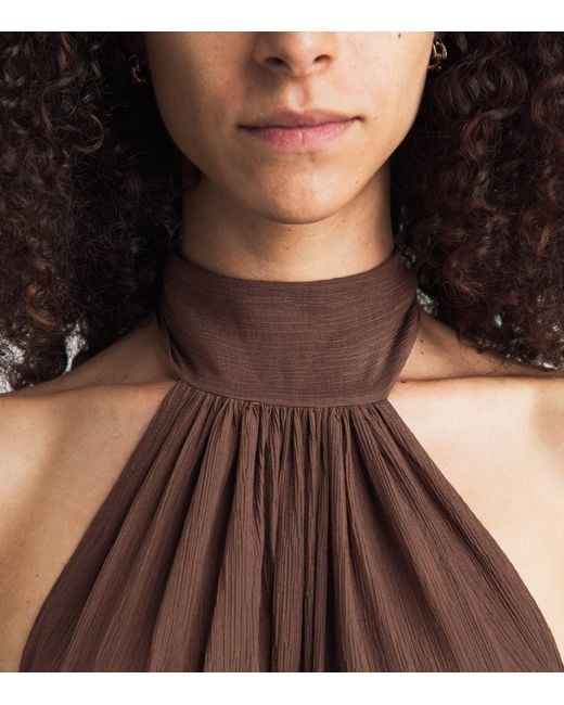 Away That Day Brown Menorca Maxi Dress