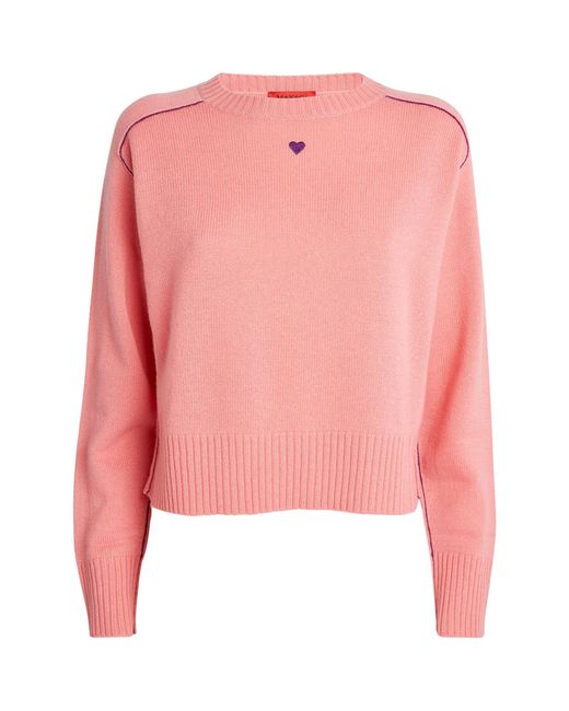 MAX&Co. Pink Cashmere Crew-neck Sweater