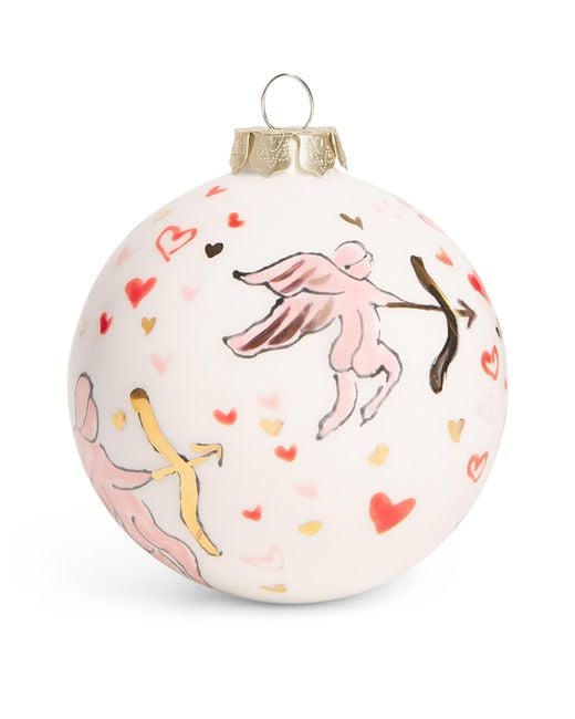 Jayne Redmond Pink Heart Lock And Key Bauble