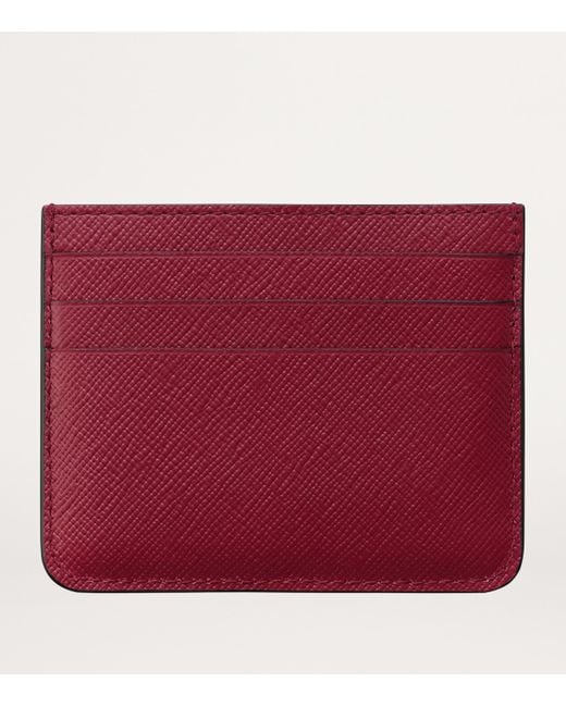 Cartier Leather C De Embroidered Card Holder