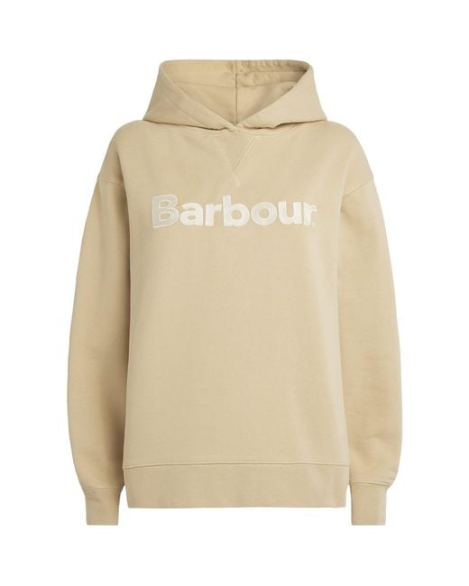 Barbour Natural Cotton Logo Hartland Hoodie