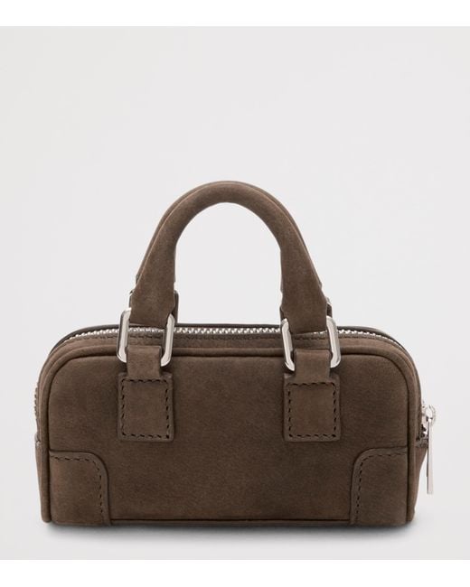 Loewe Brown Mini Leather Amazona Nano Top-Handle Bag