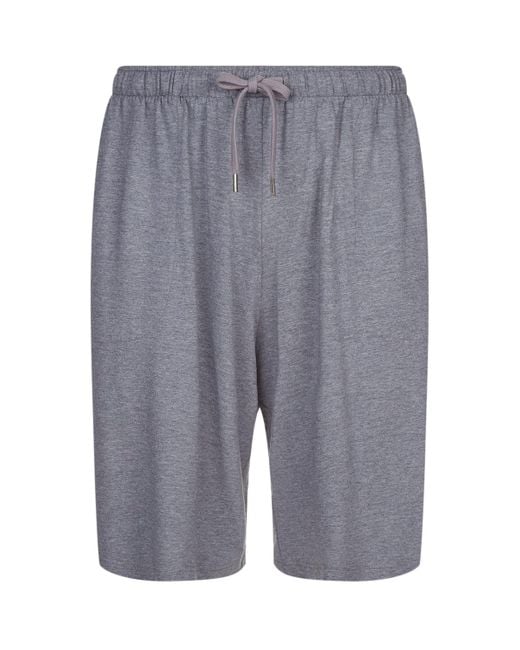 Derek Rose Blue Basel Lounge Shorts for men