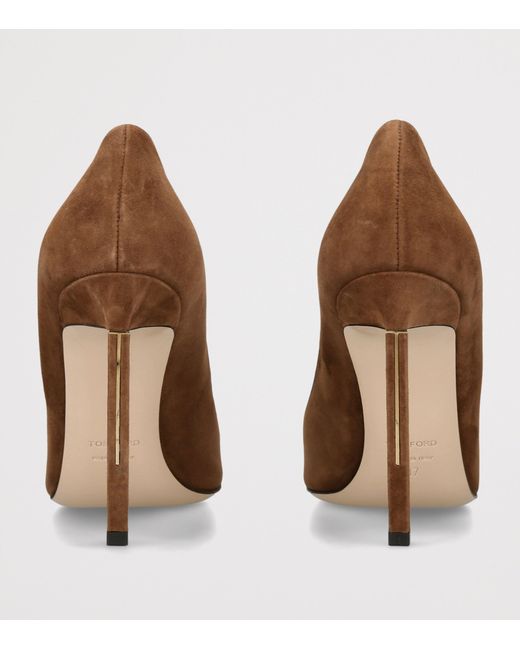 Tom Ford Brown Suede Betty Pumps 105