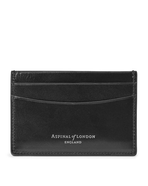 Aspinal Black Slim Card Holder