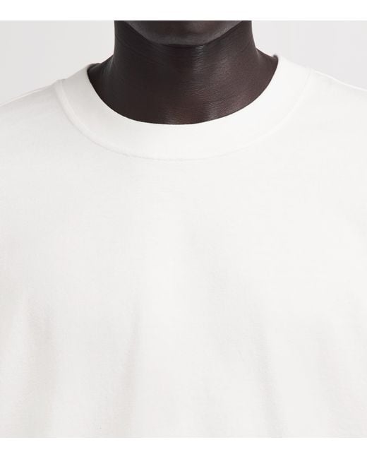 Skims White Heavyweight Cotton Long-Sleeve T-Shirt for men