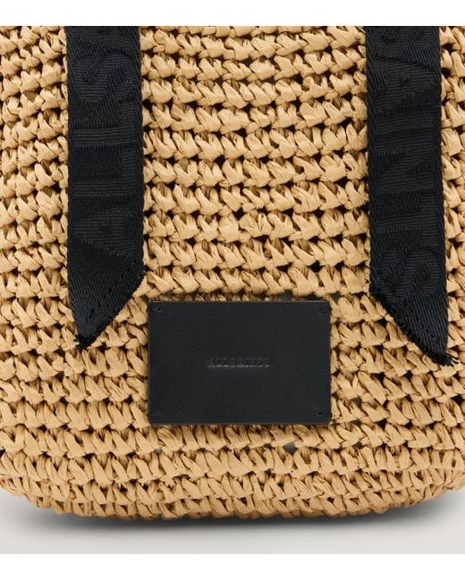 AllSaints White Celayne Mini Tote Bag