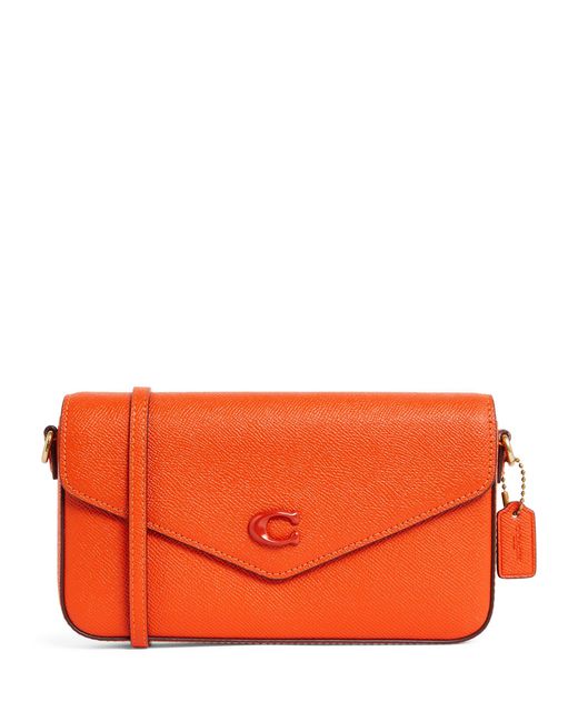 COACH Orange Leather Wyn Cross-body Bag
