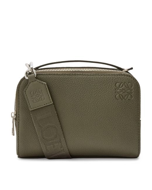 Loewe Green Leather Essential Camera Bag
