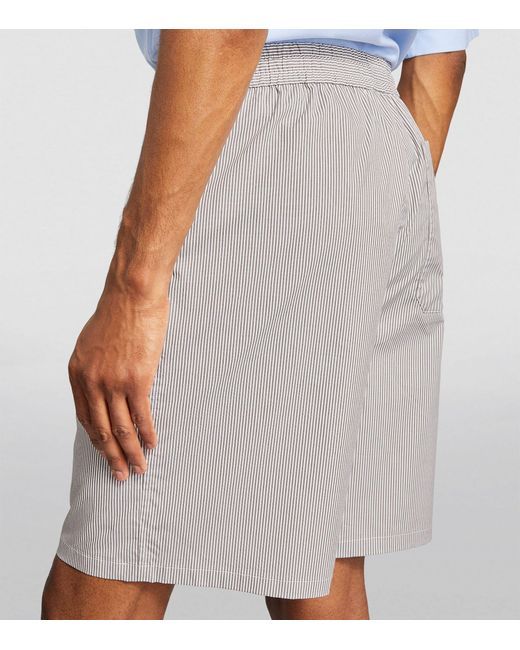 Rag & Bone Gray Stretch-cotton Irving Shorts for men