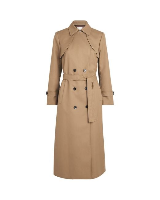 Sandro Natural Pleated Trench Coat