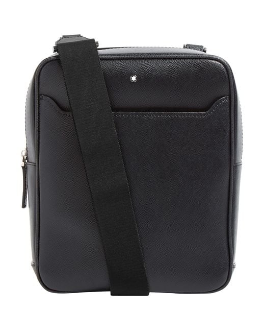 Montblanc Leather Sartorial Messenger Bag in Black for Men | Lyst