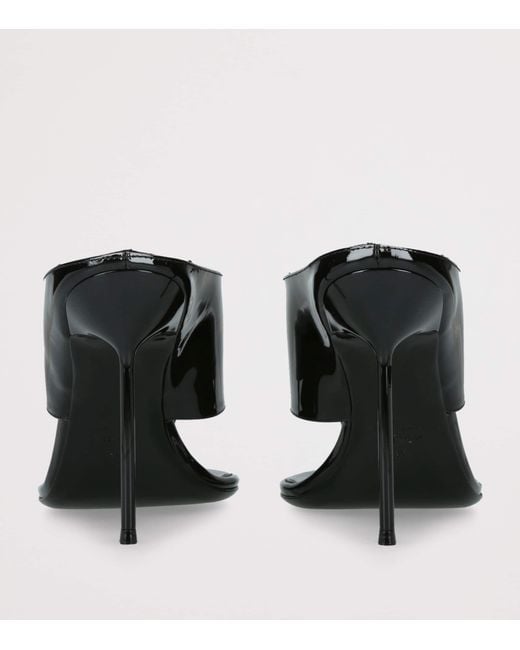 Paris Texas Black Patent Leather Lidia Sandals 105