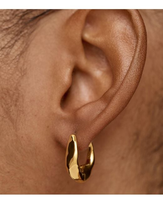 Monica Vinader Metallic Vermeil Antica Hoop Earrings