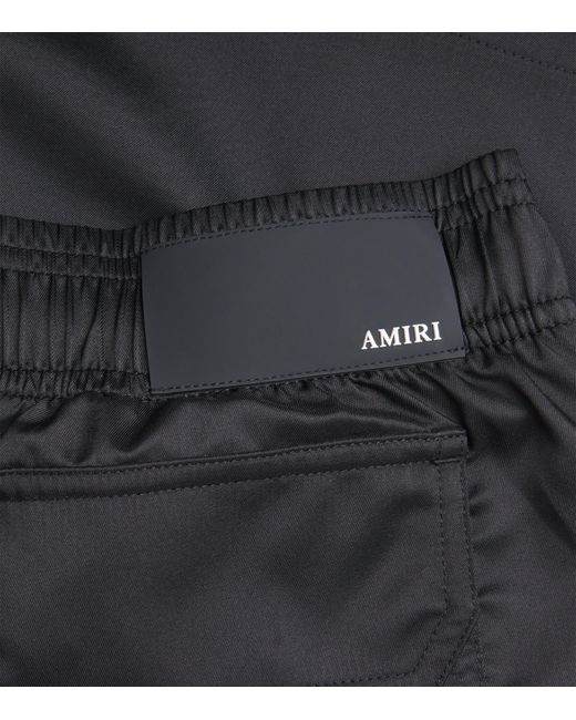 Amiri Black Chateau Crest Swim Shorts for men