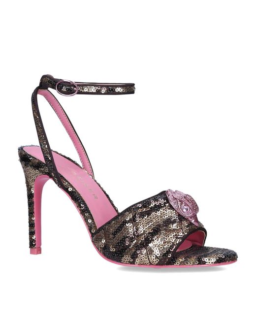 Kurt Geiger Denim Kensington Sandals 100 in Pink Lyst