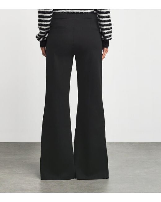 PAIGE Black Sofia Flared Trousers