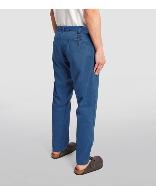 Polo Ralph Lauren Blue Cotton Straight Chinos for men