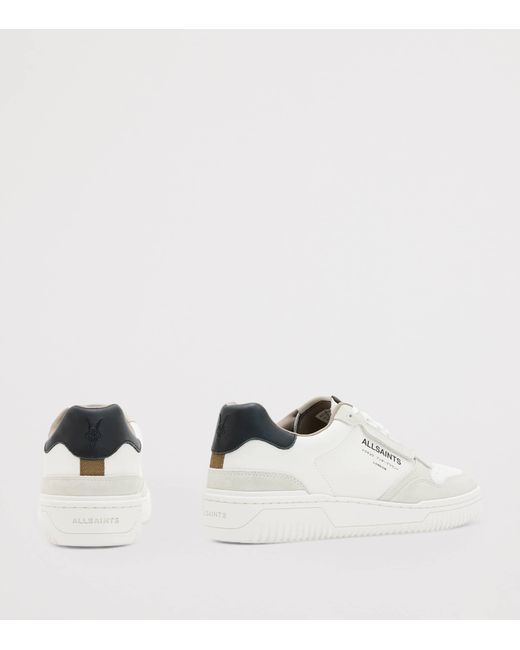 AllSaints White Leather Regan Sneakers for men