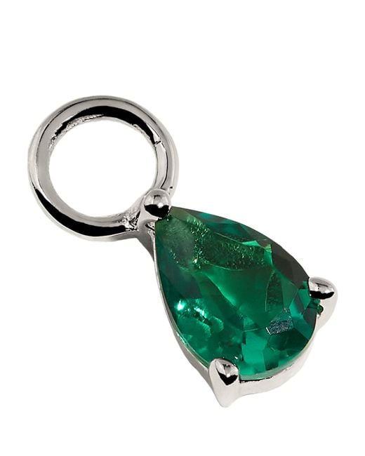 Astrid & Miyu Green And Olivine Birthstone Earring Charm