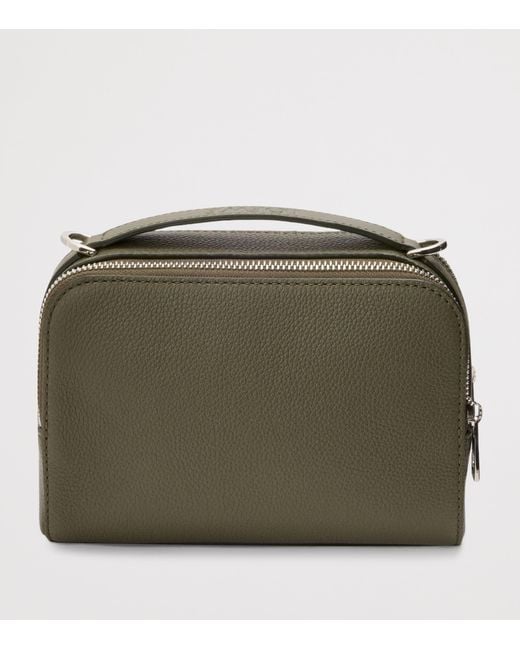 Loewe Green Leather Essential Camera Bag