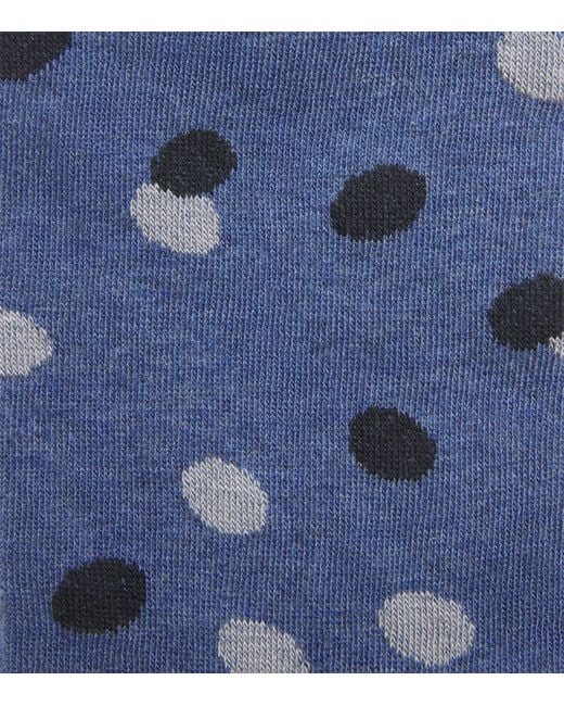 Paul Smith Blue Polka Dot Socks for men