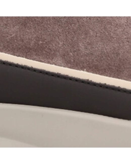 Brunello Cucinelli Brown Leather-Suede Runner 2.0 Sneakers for men