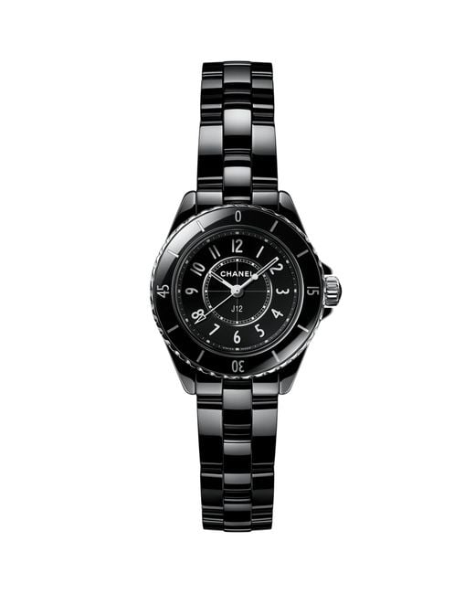 Chanel Black Ceramic And Steel J12 Watch