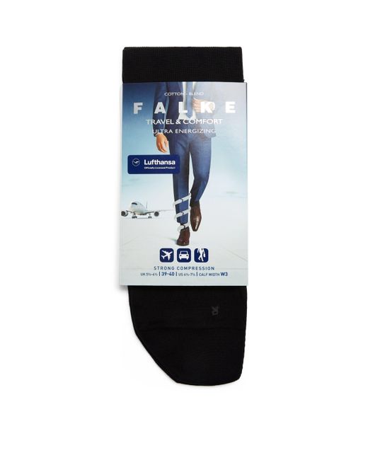 Falke Blue Ultra Energizing Knee-High Socks for men