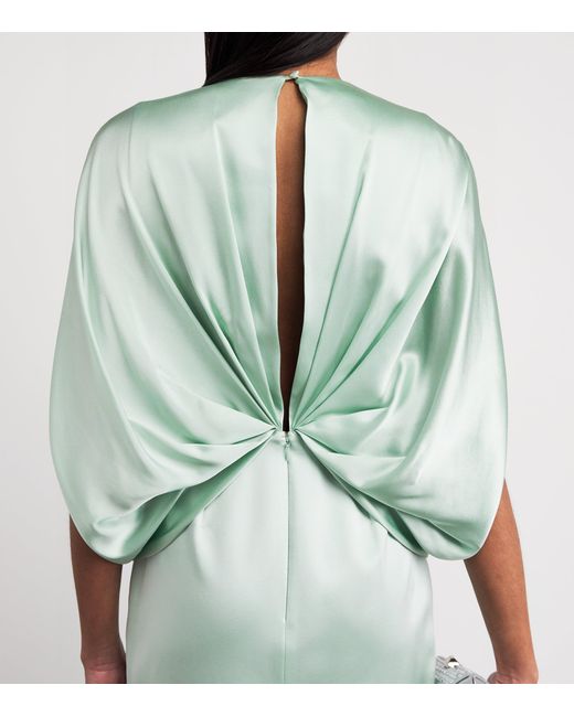 Roksanda Green Silk Tari Midi Dress