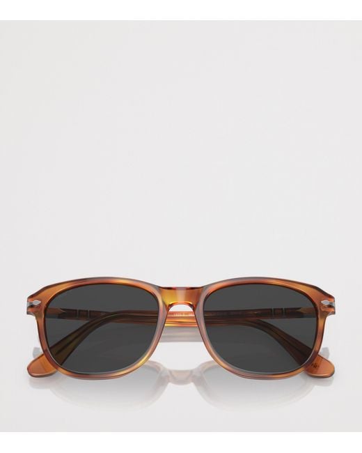 Persol Gray Acetate Pillow Sunglasses