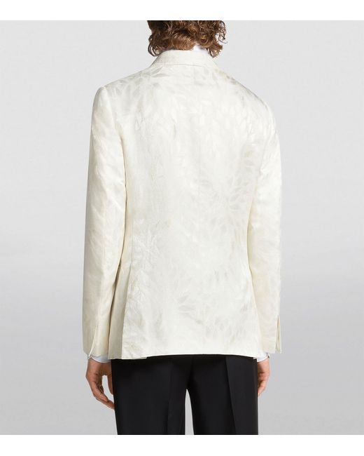 Zegna White Silk-wool Evening Blazer for men