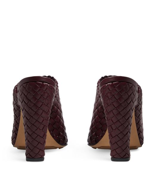 Bottega Veneta Purple Lambskin Canalazzo Mules 100