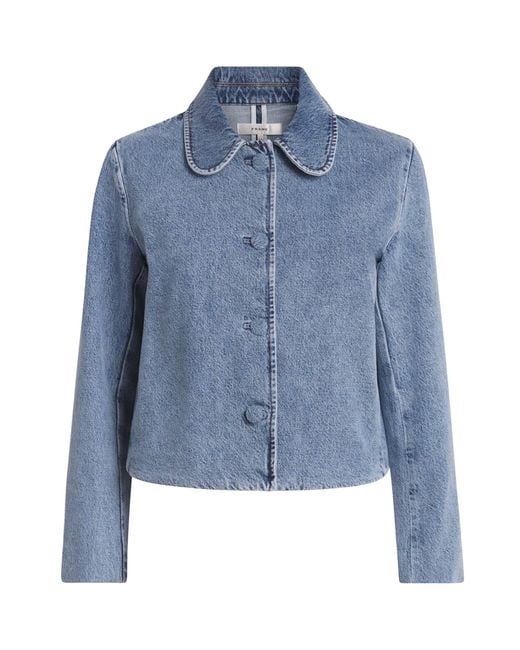 FRAME Blue The Palm Denim Jacket