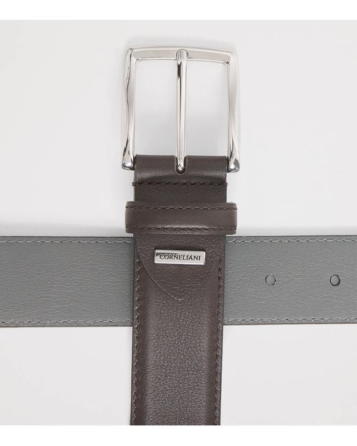 Corneliani Brown Leather Belt for men