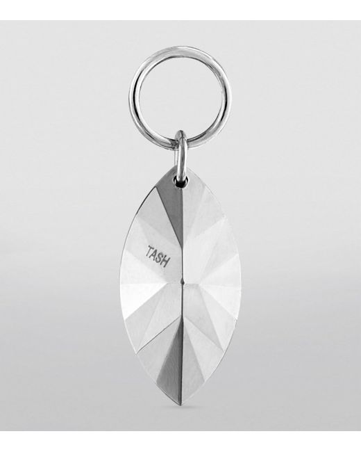 Maria Tash White Faceted Marquise Charm